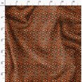 thumbnail image 3 of Soimoi Orange Rayon Fabric Leopard Animal Skin Printed Craft Fabric by the Yard 58 Inch Wide, 3 of 6