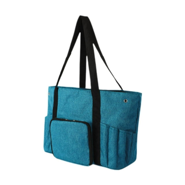 Bolso y bolsa de crochet Bolso de tejer Crochet Tejido Suministros de crochet Tejido azul