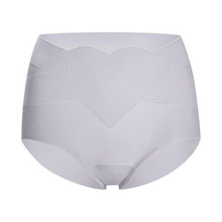 vigerkar Tummy Control Underwear for Women High Waisted Butt Lifter Panty Seamless Full Coverage Briefs 2025 Light Gray  XL