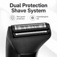 thumbnail image 4 of Manscape Dual-Speed 3 In 1 Body & Pubic Hair Trimmer for Men, IPX7 Waterproof Ball & Groin Shaver with LED Light, Electric Razor with Travel Pouch & USB Rechargeable, Gifts for Dad Husband Boyfriend, 4 of 15