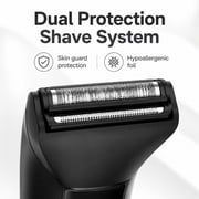 Manscape Dual-Speed 3 In 1 Body & Pubic Hair Trimmer for Men, IPX7 Waterproof Ball & Groin Shaver with LED Light, Electric Razor with Travel Pouch & USB Rechargeable, Gifts for Dad Husband Boyfriend