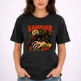 thumbnail image 2 of Vampurr Bites Again Halloween T-Shirt – Funny Vampire Cat Theme – Cat Lovers Gift, 2 of 6