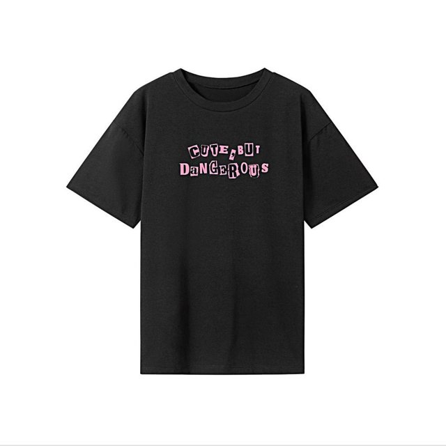 Camiseta básica para mujer, camiseta sencilla con cuello redondo para viajes, regalo del día de San Valentín L