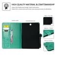 thumbnail image 2 of Dteck Folio Case For Samsung Galaxy Tab A 9.7 SM-T550, Lightweight Embossed Butterfly PU Leather Flip Stand Case Cover with Card/Stlylus Holder,Green, 2 of 5