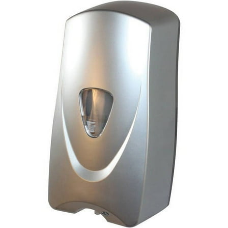 Foameeze Bulk Foam Sensor Soap Dispenser with Refillable Bottle Automatic - 1.06 quart Capacity - Support 4 x C Battery - Silver - 1Each