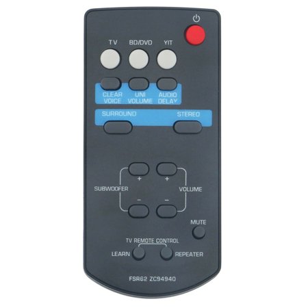 New FSR62 ZC94940 Replace Remote for Yamaha Sound Bar NS-WSW40 YAS-201 YAS-CU201