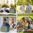 thumbnail image 6 of Robot and Minibots Gray Pattern Insulated Lunch Bag,Leakproof Large Capacity Lunch Box for Work,Picnic or Travel,11.4 X 6.7 X 8.3 Inches, 6 of 6