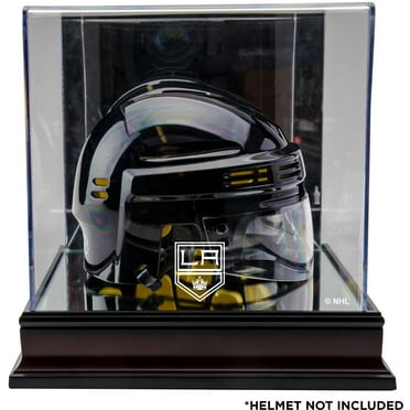 Los Angeles Kings Mahogany Logo Mini Helmet Display Case