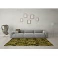 thumbnail image 3 of Ahgly Company Machine Washable Indoor Rectangle Abstract Yellow Modern Area Rugs, 5' x 8', 3 of 4