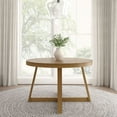 thumbnail image 2 of Plank+Beam Round Dining Table, 47" Solid Wood Kitchen Table, Farmhouse Table for 4, 2 of 8