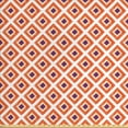 thumbnail image 1 of Geometric Fabric by the Yard, Hand Drawn Hatched Painted Diagonal Nested Squares Repetition, Upholstery Fabric for Dining Chairs Home Decor Accents, Burnt Orange Cream by Ambesonne, 1 of 4