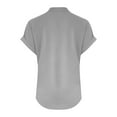 thumbnail image 5 of Womens Tops Women's Fashion Casual V Neck Short Sleeve Top T Shirt Shirts for Women, 5 of 6