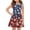 Navy(American Flag Stars), variant on America 250 Flag Girls Dresses Size 10-12 Funny American Flag Stars Mini Dress Party Crew Neck 4th of July Sleeveless Girls Clothes Summer Fashion Dresses Wine 9-10 Years