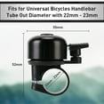 thumbnail image 3 of Timbre de bicicleta Bicicleta de montaña Retro Mini timbre de bicicleta Fuerte 120 db Resistente MTB Bicicleta de carretera Ciclismo Timbre de bicicleta para niños y adultos, 3 of 6