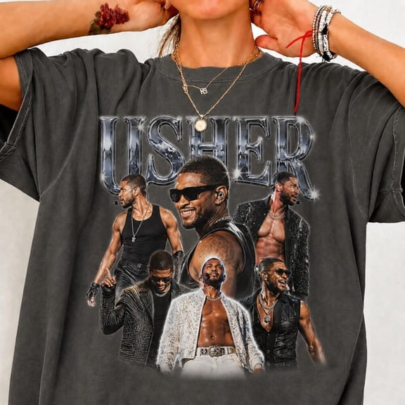 Usher Tour Tee, Vintage Concert T-Shirt, Usher Fan Shirt, R&B Music Lover Gift