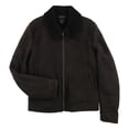 thumbnail image 1 of Chaqueta de piel de cordero para hombre The Men's Store marrón grande, 1 of 1