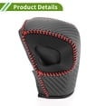 thumbnail image 4 of Cubierta de pomo de cambio de marchas Unique Bargains para Ford Ranger 2019-2022, antideslizante, negra y roja, protector de mango de cambio de palanca de cuero sintético, 1 pieza, 4 of 6