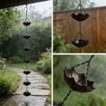 thumbnail image 4 of Black Rain Chain (For Gutters) — Decorative Rain Chain Outdoor Gutter Chain / Downspout Chain Modern Style Outdoor Rain Chain, 4 of 6