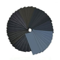 WAXIAYU 72pcs Wet Dry Waterproof Sandpaper 400 to 3000 Assorted Grit Sanding Paper for Automotive Polishing Wood Metal Furniture Finishing