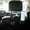 thumbnail image 3 of OULII 2 Pcs Car Storage Organizer Plastic Black Holds Small Items for Back Seat Use Back to School, 3 of 8