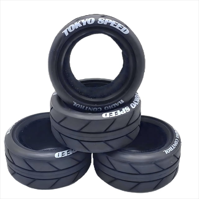 Neumáticos RC On-Road Chanjorlin 1/10 de goma blanda para coche 1:10