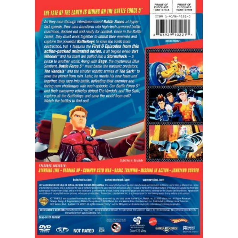 Hot Wheels Battle Force 5: Season 1 Volume 1 [DVD] - Walmart.com