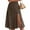 Brown, variant on Musuos Women's A-line Midi Skirts Bohemian Floral Print High Waist Split Skirts Summer Casual Long Skirts