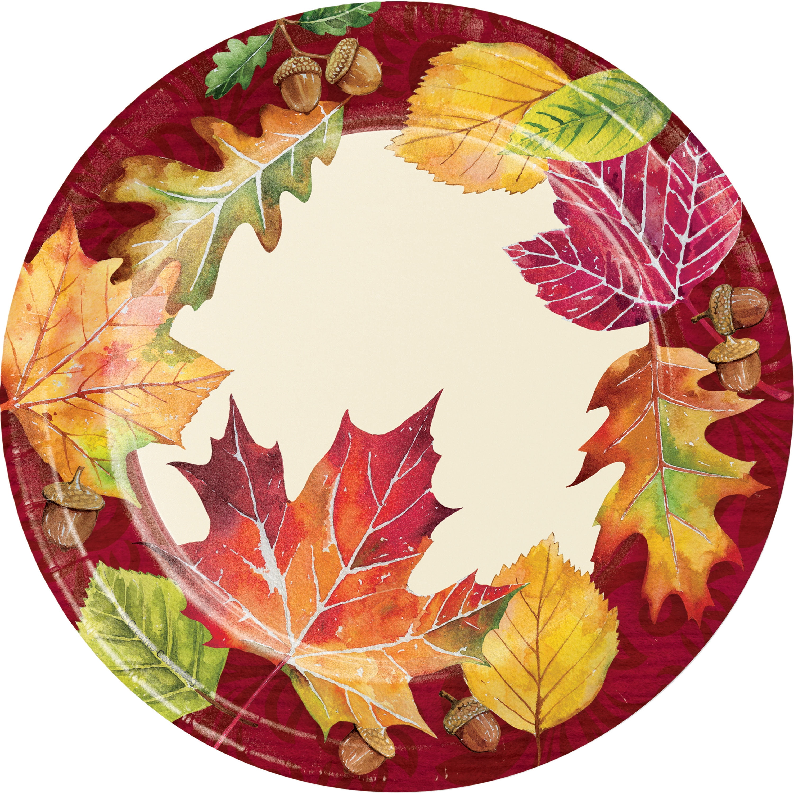 Fall Leaves Dessert Plates, 24 count