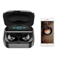 thumbnail image 2 of Auriculares inalámbricos Bluetooth 5.0 con estuche de carga inalámbrico Auriculares estéreo TWS a prueba de agua Auriculares intrauditivos Sonido premium con graves profundos Fokelyi 2033171-1, 2 of 9