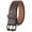 Brown, variant on Men's Genuine Leather Gun Holster Work Belt, Double Pin Black Buckle, 1.75" Wide, Heavy Duty Belt for Casual, Outdoor and Work Use