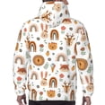 thumbnail image 7 of Balery cute Rainbow Animal Pattern Mens Hoodie Kangaroo Pocket Hoodie Pullover Hooded Sweatshirt Ideal for Daily Wear Travel and Home-X-Large, 7 of 7