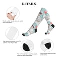 thumbnail image 5 of Lsque Summer Gnome,Cute Gnome Pattern Sport Compression Socks for Men & Women 15-20 mmHg Knee High Nurse Pregnant Running Medical and Travel Athletic, 5 of 6