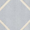 thumbnail image 3 of Safavieh Cambridge Collection CAM136A Handmade Moroccan Geometric Light Blue and Ivory Premium Wool Square Area Rug (6' Square), 3 of 3
