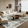 thumbnail image 5 of Junovo Boho Area Rugs Vintage Boho Carpet Non-slip Floor Rug for Living Room,8'x10',Dark Gray, 5 of 8