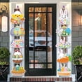 thumbnail image 1 of Pgyong Clearance! Cute Easter Party Door Hanging Decorations-Paper Bunny Scene Arrangement for Spring Holiday Home Decor, 1 of 6