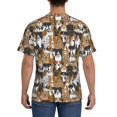 thumbnail image 3 of Bixox Men's Cute Puppy Printed Short Sleeve Skinny Athletic T-Shirt, 3 of 6
