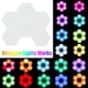 thumbnail image 3 of Muyoka 6 uds. Hexágono panal luz Color carga DIY LED lámpara de pared USB alimentado RGB luz Muyoka Hogar, 3 of 7