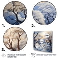 thumbnail image 3 of Designart "Snow Winters Dawn silence II" Landscapes Canvas Print, 3 of 5