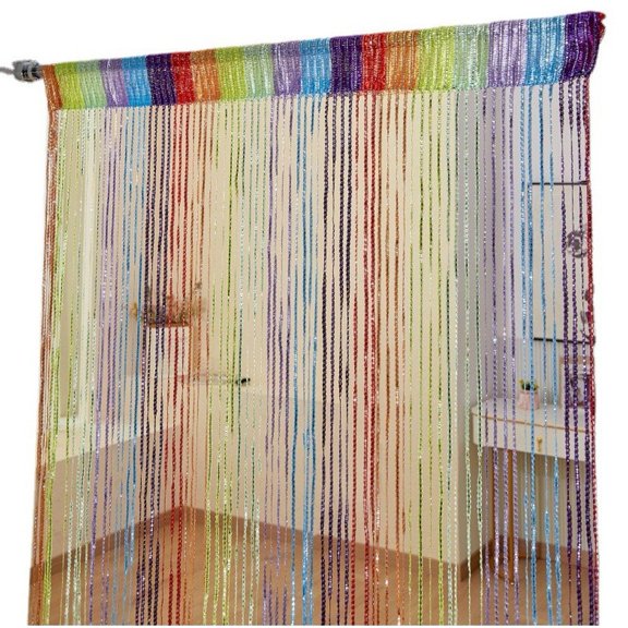 vlrwzc String Door Curtain, Door Fly Screen Curtain Glitter Tassel Bead Curtains Doors Doorways Dividers Blinds Window Curtain Panel Party Decorations