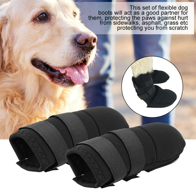2 uds botas para perros zapatos para perros de diferentes tamaños con dos correas ajustables suela antideslizante XL