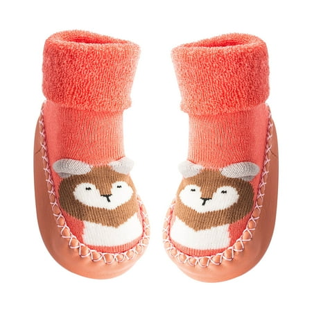 

Baby Non-slip Floor Socks Soft Cotton Warm Thick Terry Socks Newborn Cute Cartoon First Walking Anti-Slip Socks for Infants Toddler