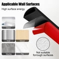 thumbnail image 5 of Wall Cord Hider, Flexible Self-Adhesive Wire Cover, Side-Open Cable Raceway for Cords on Wall, Cord Concealer for Mounted TV, Home Theater & Office, 5 of 6