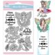 thumbnail image 1 of Sellos transparentes de hadas con flores y setas: sello de silicona con diseño de insectos, abejas y mariposas., 1 of 9