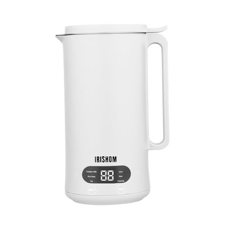 

IRISHOM Multifunction Soymilk Maker 350mL Juicer Soy Milk Machine with Stainless Steel and Blade Multi Cooker Mixer for Rice Cereal Boiling Water Food