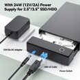 thumbnail image 4 of Carcasa de disco duro CLAVOOP SATA HDD USB 3.0 de 3,5 pulgadas, 4 of 9