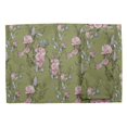thumbnail image 2 of S4Sassy Green Blossom & Peony Floral Washable Placemats & Napkins Table Decor Dining Mats, 2 of 3