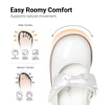 thumbnail image 3 of DREAM PAIRS Toddler Girls Mary Jane Flats, Wide Fit Black Dress Shoes with Cushioned Insole, Adjustable Hook & Loop Strap, Comfortable Non-Slip Uniform Shoes for Little Kids, 3 of 7