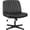 leather black, variant on Mayoume Criss Cross Chair Legged, Armless Office Desk Chair No Wheels, Swivel Vanity Chair, Height Adjustable Wide Seat Computer Task Chair, Cloth Vanity Modern Home Chair