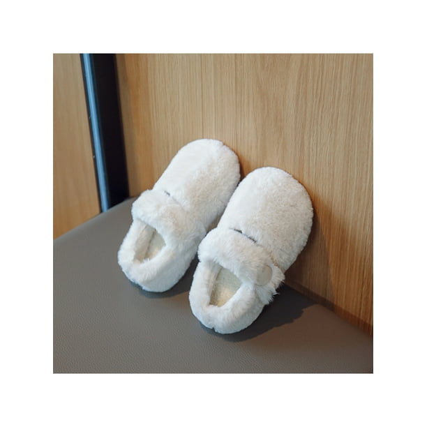 Woobling Girl Fuzzy Slipper Soft Plush Slippers Comfort Warm Shoes