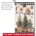 thumbnail image 6 of Christmas Trees Garden Flag 12x18 Vertical Double Sided Hello Winter Holiday Outside Decorations Burlap Yard Flag BW717, 6 of 6
